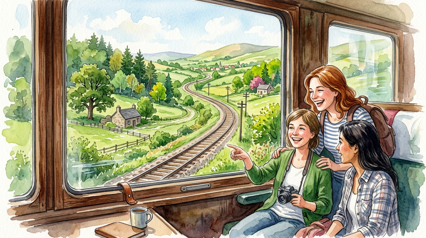 四季折々の鉄道風景イメージ